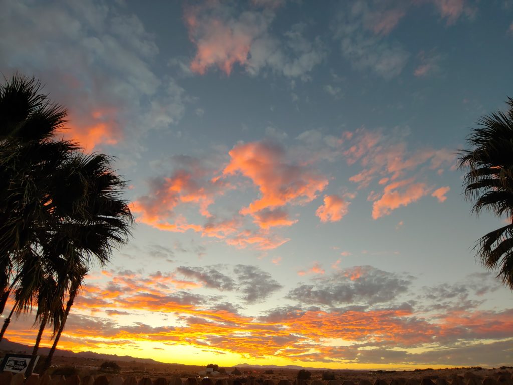 Sunset in 29 Palms Califoria